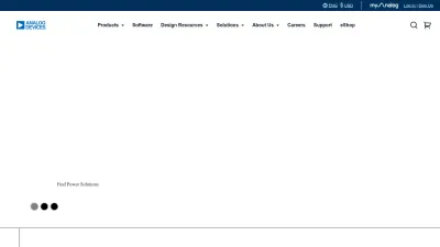 Screenshot of Analog.com