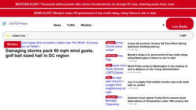 Screenshot of Wtop.com
