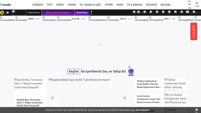 Screenshot of Onedio.com