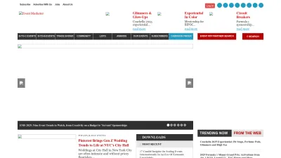 Screenshot of Eventmarketer.com