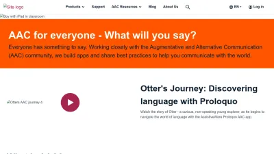 Screenshot preview of assistiveware.com