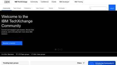 Screenshot of Community.ibm.com