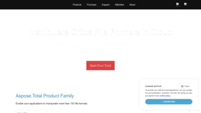 Screenshot of Products.aspose.cloud