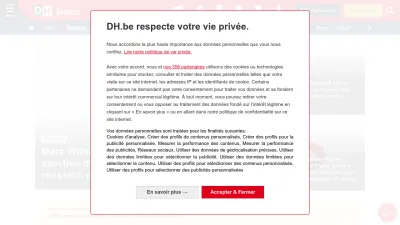 Screenshot of Dhnet.be