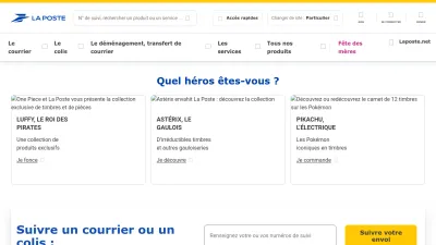 Screenshot of Laposte.fr