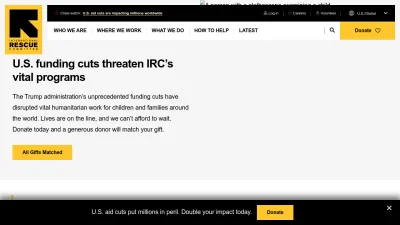 Screenshot of Rescue.org
