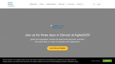 Screenshot of Agilealliance.org