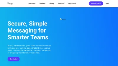 Screenshot of Brosix.com