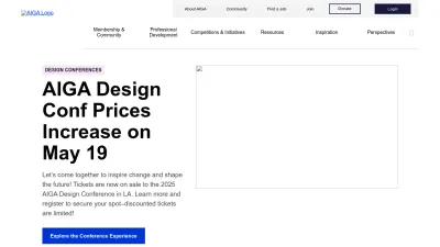 Screenshot preview of aiga.org