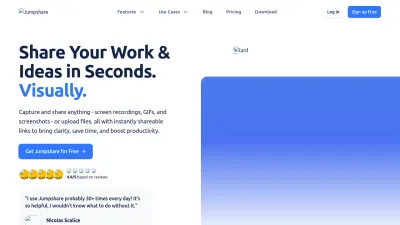 Screenshot of Jumpshare.com