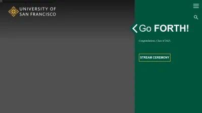 Screenshot of Usfca.edu