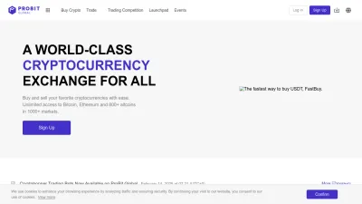 Screenshot of Probit.com