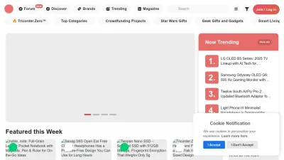 Screenshot preview of thegadgetflow.com