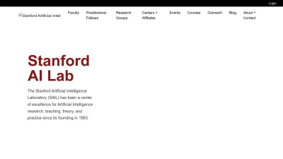Screenshot of Ai.stanford.edu