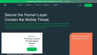 Screenshot of Lookout.com