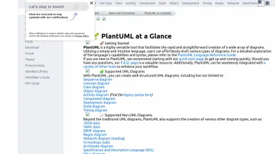 Screenshot of Plantuml.com