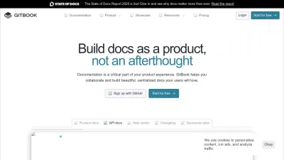 Screenshot of Gitbook.com