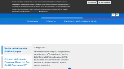 Screenshot of Governo.it