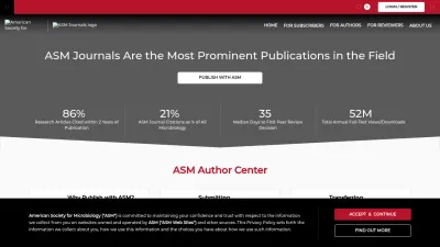 Screenshot of Journals.asm.org