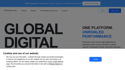 Screenshot of Checkout.com