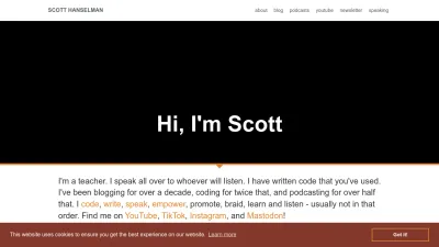 Screenshot of Hanselman.com