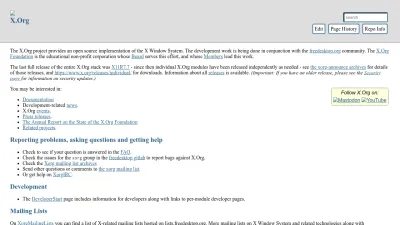Screenshot of X.org