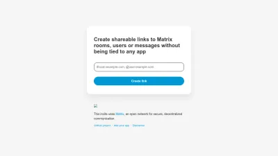 Screenshot of Matrix.to