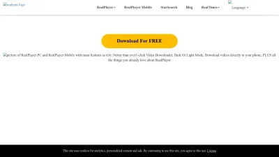 Screenshot preview of real.com