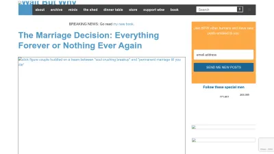 Screenshot of Waitbutwhy.com