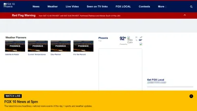 Screenshot of Fox10phoenix.com