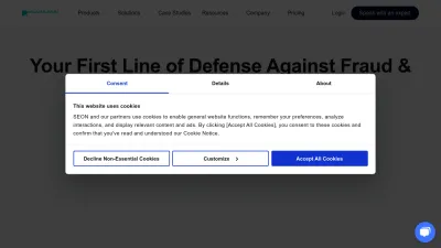 Screenshot of Seon.io