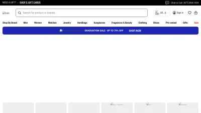 Screenshot of Jomashop.com