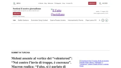 Screenshot of Ilfattoquotidiano.it