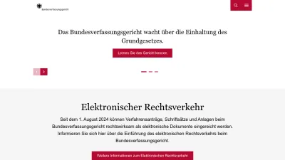 Screenshot of Bundesverfassungsgericht.de