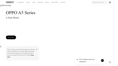 Screenshot of Oppo.com