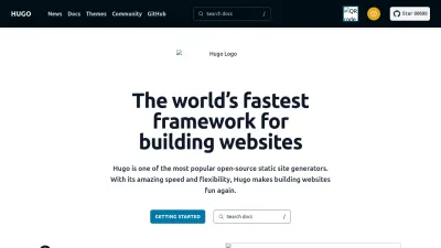 Screenshot of Gohugo.io