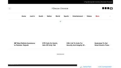 Screenshot of Deccanchronicle.com