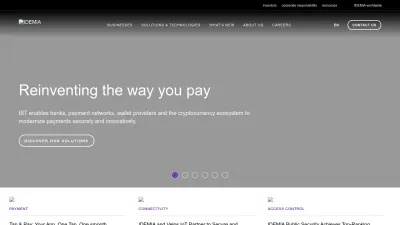 Screenshot of Idemia.com
