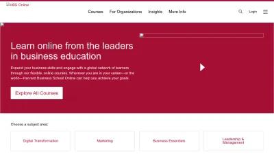Screenshot of Online.hbs.edu