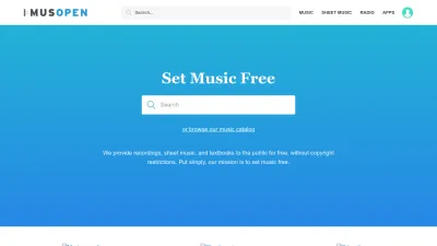 Screenshot preview of musopen.org