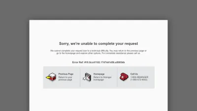 Screenshot preview of grainger.com