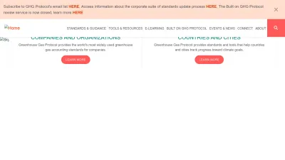 Screenshot of Ghgprotocol.org