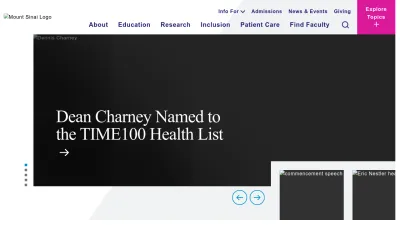 Screenshot of Icahn.mssm.edu