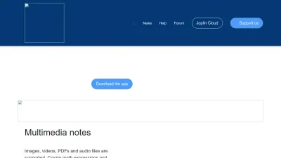 Screenshot of Joplinapp.org
