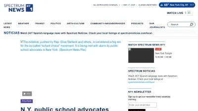 Screenshot of Ny1.com