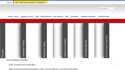 Screenshot of Azleg.gov