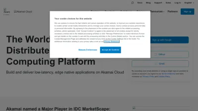 Screenshot preview of linode.com