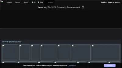Screenshot of Furaffinity.net