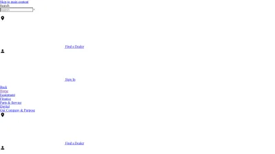 Screenshot of Deere.com