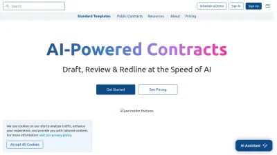 Screenshot of Lawinsider.com